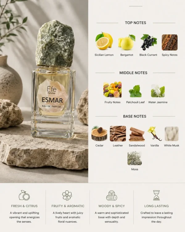 Esmar by Efe Perfumes – Fresh Aquatic Woody Eau De Parfum from the Drift Collection